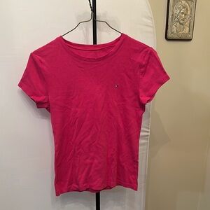 Tommy Hilfiger Pink Fitted Short Sleeve Tee